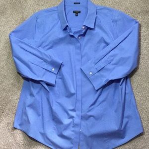 Talbots blue cotton shirt
